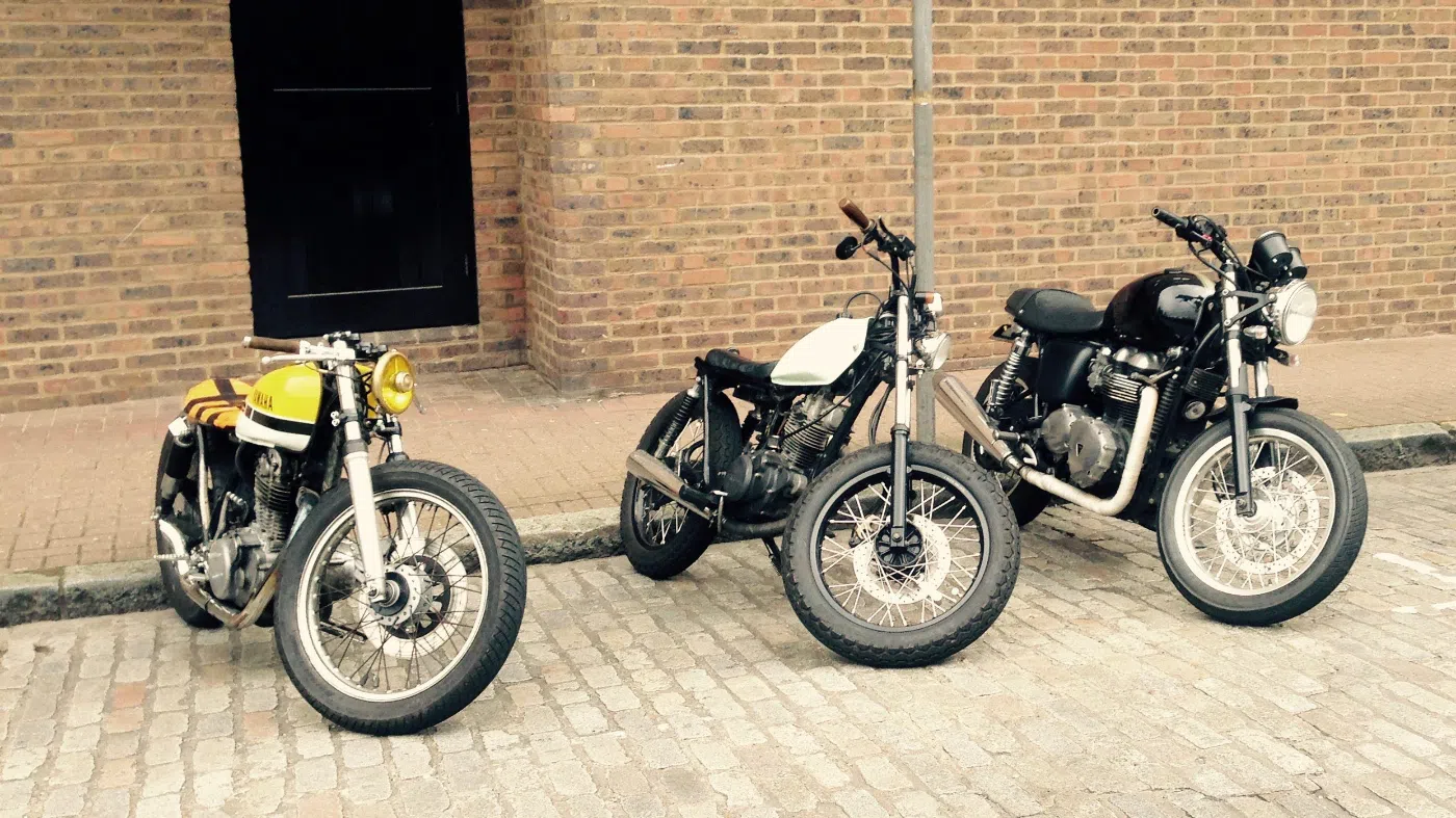 Cobblestones & Custom Bikes 1 Custom Bikes on Cobblestones