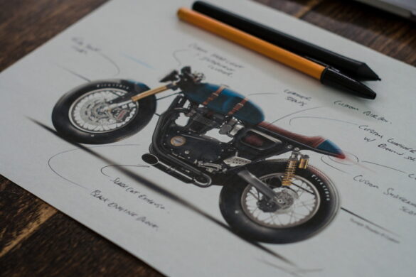 Triumph Thruxton R Sketch | CustomBIKE.cc