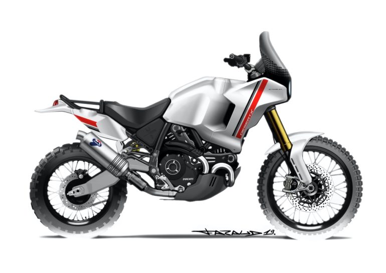 Ducati Scrambler DesertX Concept Sketch