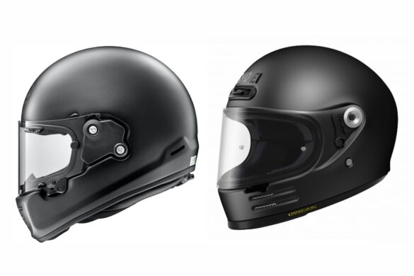 Shoei Glamster and Arai Rapide Neo Retro Motorcycle Helmets v2