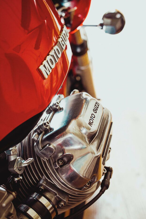 Classic Moto Guzzi Transverse V engine