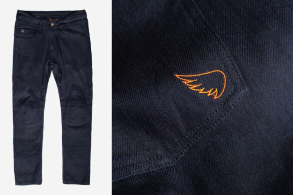 Saint Unbreakable Model 4 Jeans wing and full view.