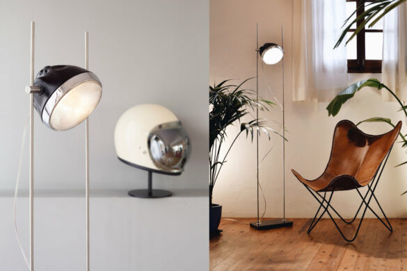 Halley R-lamp with helmet and chair