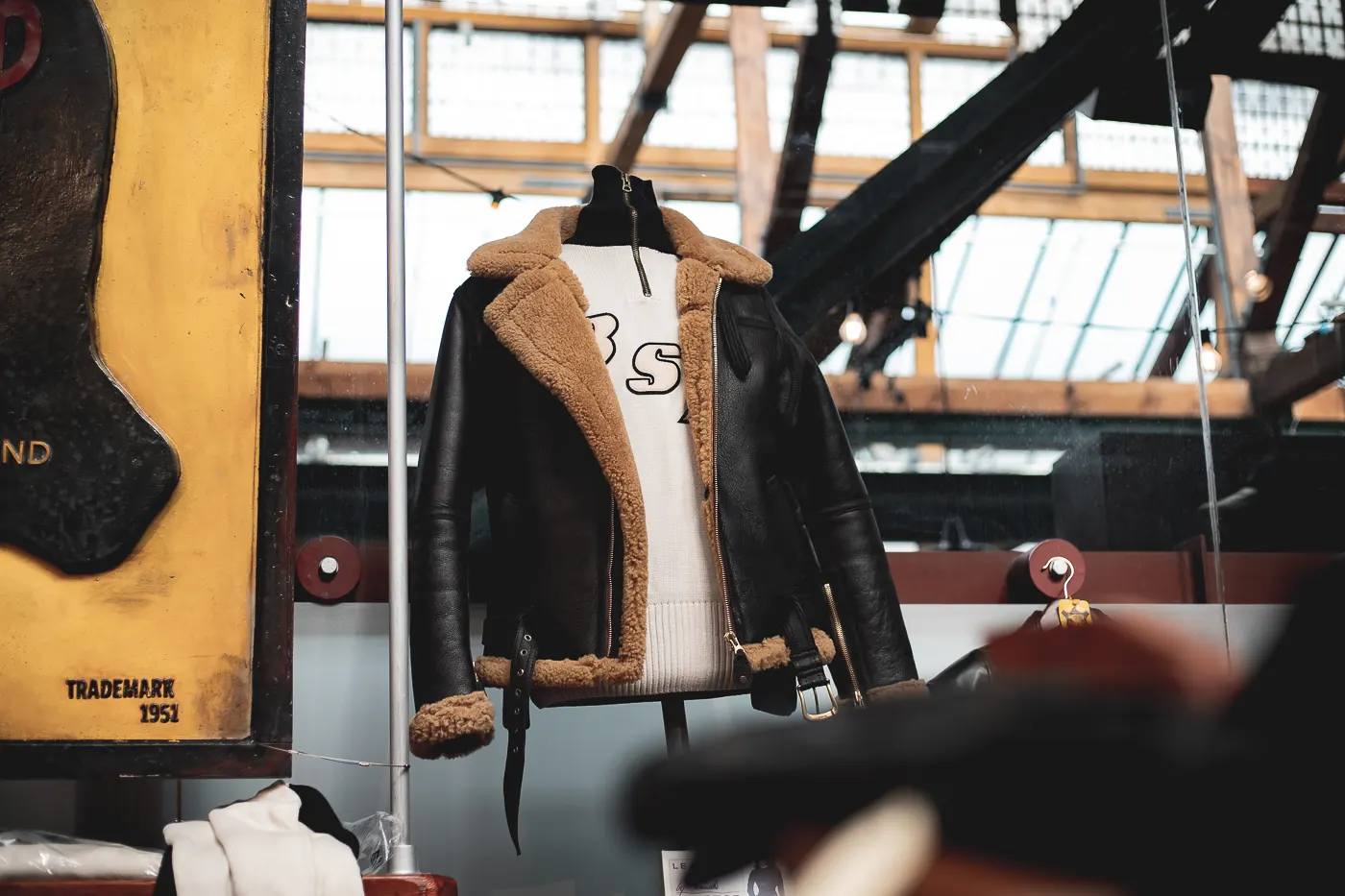 Goldtop Motorcycle Jacket RAF Sheepskin Flying Replica