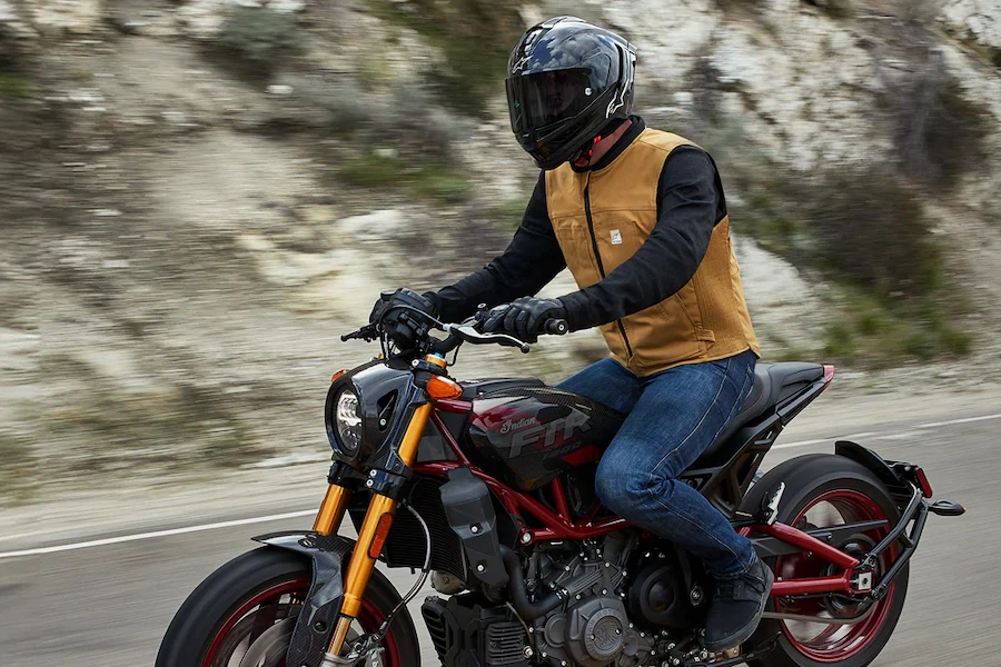 Ride Safer with Affordable Motorcycle Airbag Vests, Jackets & Race Suits 8 Alpinestars Tech-Air 3 Canvas Indian FTR 1200