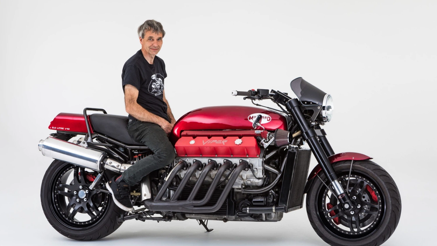 Allen Millyard Clears Workshop Space: Viper V10 Sells for £149,500 1 Allen Millyard sitting on his Viper V10