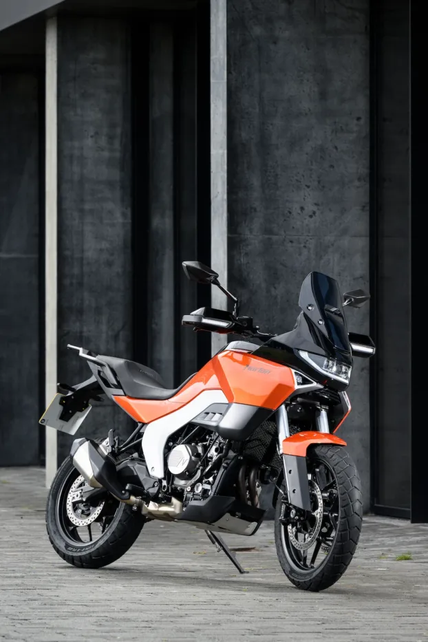 Surely a Misquote? Norton Atlas Middleweight Adventure Bike Costs Just £8,250 7 Norton Atlas against grey building background