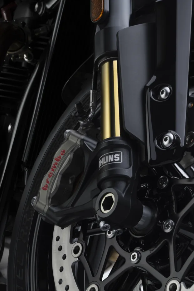 Bought Not Built: Speed Twin TFC - Triumph's Fifth Factory Custom 9 Brembo Brakes and Ohlins fork