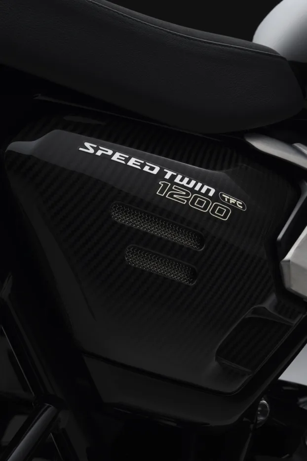 Bought Not Built: Speed Twin TFC - Triumph's Fifth Factory Custom 16 TFC Carbon Side Panels