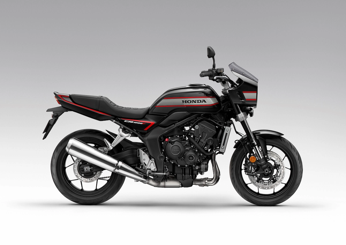 What is the New Honda Retro Style Motorcycle? 17 Graphite Black Honda CB1000F
