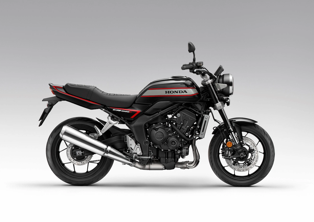 What is the New Honda Retro Style Motorcycle? 14 Honda CB1000F in Graphite Black rhs